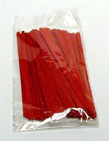 RED 4 Inch Twistie Bag Ties (Qty 100)